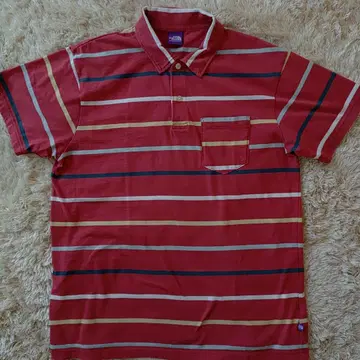 THE NORTH FACE 퍼플 라벨 스트라이프 피케 셔츠