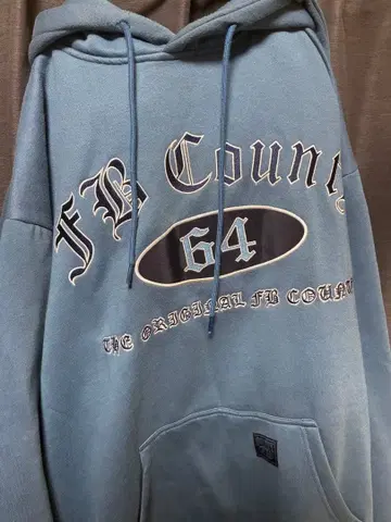 FB County 후드티 L 블루