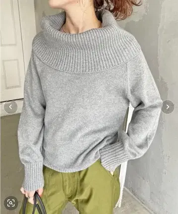 Spick & Span 오프숄더 니트 풀오버