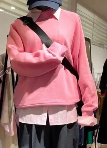 shinzone 맨투맨 핑크