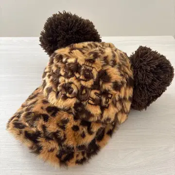 디즈니 레오파드 무늬 캡 미키