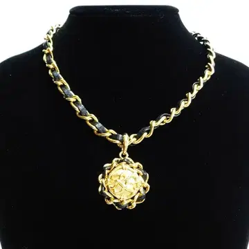 새상품급 ROPE 로페 로고 목걸이 빈티지 금 블랙