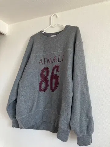 Snidel 그레이 맨투맨