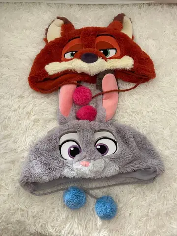 주토피아 닉 와일드와 주디 홉스 모자