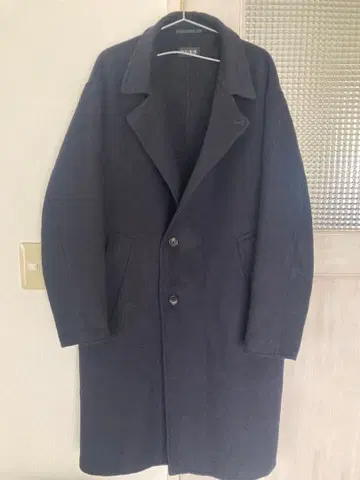 PLST 네이비 체스터 코트 L