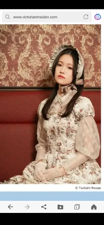 Victrian maiden 앙시앙 로코코 부케 노스탤지어 드레스