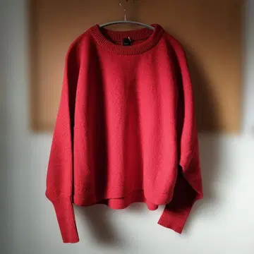 스픽앤스팬 빨간색 니트 스웨터 F