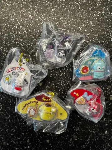 산리오 캐릭터즈 패키지 참&초코 보로 5개 세트