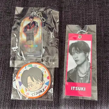 후지와라 이츠키 메지루시 택 캔뱃지 클리어 참 3종 세트