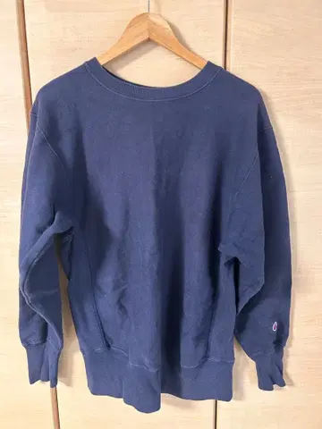 Champion Reverse Weave L 네이비 단색 택 70년대