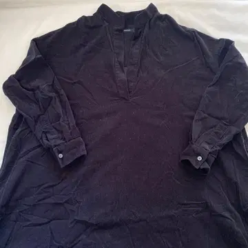 [ 저널 스탠다드 ] 듀로이 셔츠 원피스 블랙 네이비