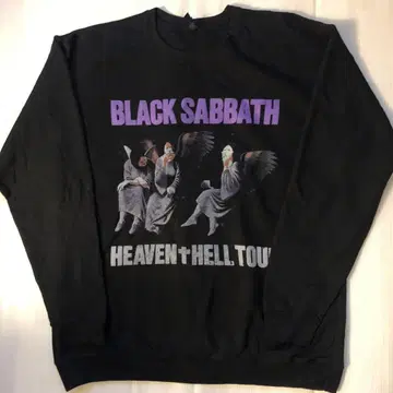 블랙 사바스 BLACK SABBATH L 속기모 밴딩 맨투맨