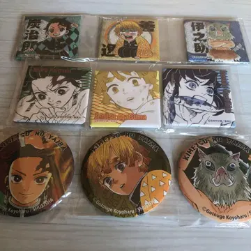 귀멸의 칼날 버라이어티 백 스퀘어 캔뱃지 GIGA 현상 당선 캔뱃지