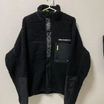 new balance 플리스 자켓 M 블랙 블랙