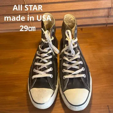 All STAR 하이컷 블랙 made in USA