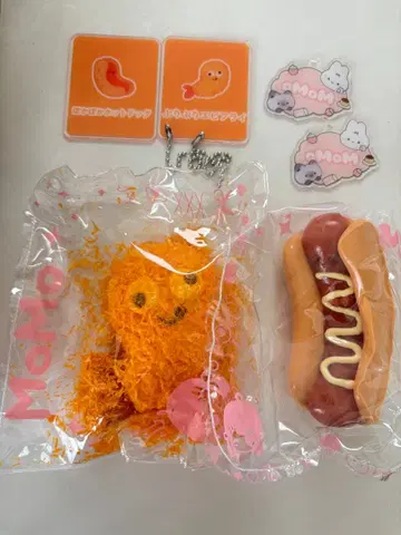 momo 스퀴즈 튀김 시리즈 새우튀김 핫도그 세트