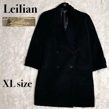 컨디션 최상 레리안 체스터 코트 롱 캐시미어 혼방 블랙 빅 사이즈