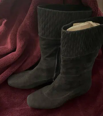 feel a feel 숏부츠 미들 블랙 블랙 부츠