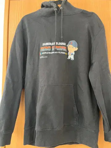 사무라이 재팬 후드티 L 사이즈 블랙 WBC 사사키 로키