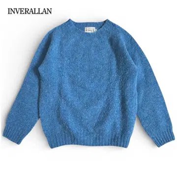 31일까지 한정 가격 INVERALLAN 니트 셰틀랜드 울 100%