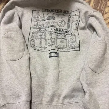 CHUMS Alpen 한정판 맨투맨 그레이 M 사이즈