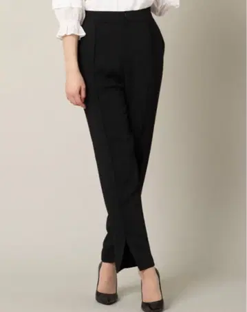 16500엔 로즈 티아라 에스테르 클로스 테이퍼드 팬츠 40