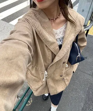 CIAOPANIC 안티 워프 BIG 숄카라 필드 자켓