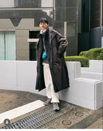 moussy 리버서블 롱 코트