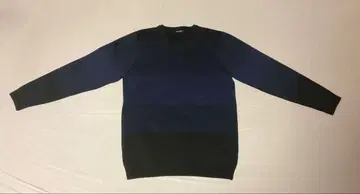 star raggio V넥 스웨터 네이비 블랙