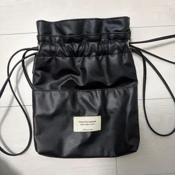 beautiful people 블랙 숄더백