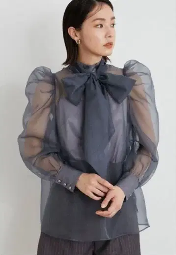 릴리 브라운 오간자 보타이