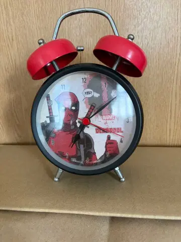 시계 티즈팩토리 MARVEL 데드풀 트윈 벨 크록