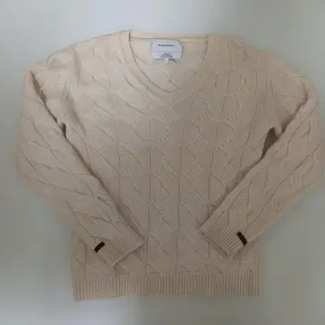 더 이노우에 브라더스 알파카 100% 케이블 니트 V넥