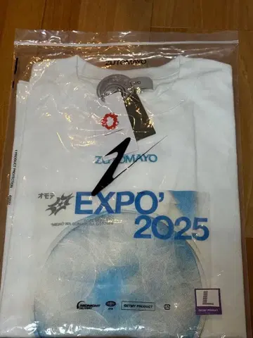 ZTMY 오모테 EXPO' 2025 티셔츠 L 화이트
