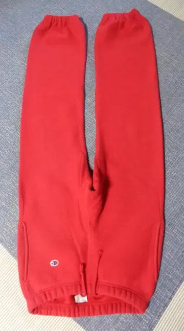 단색 파랑 택 복각/챔피온/리버스 위브/스웨트 팬츠/레드