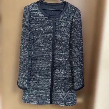 M-PREMIER 트위드 롱 자켓 34