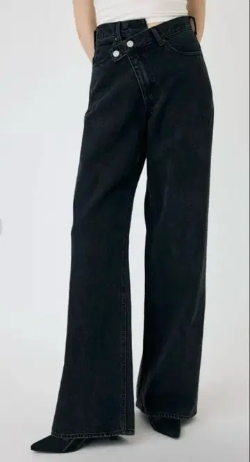 moussy CROSS WAIST WIDE STRAIGHT 사이즈 0