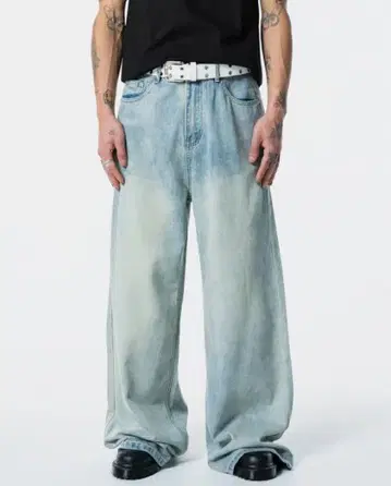 MENES Faded Modern Baggy Pants