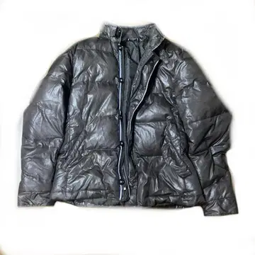 브라운 다운 자켓 퀼팅