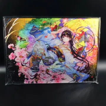 에시 100인전 10 하네코와 사계절 만화경 그림 아크릴 아트 플레이트