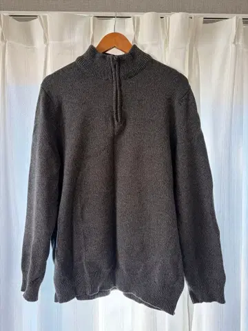 [ 구제 의류 ] 하프 지퍼 그레이 L 사이즈 [ 즉시 구매 환영 ]
