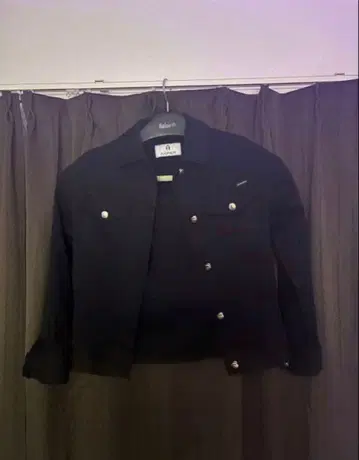 데님 재킷 블랙 스웨그