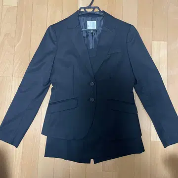 블랙 취업 정장 (자켓 스커트 세트)