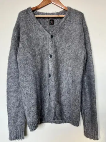 타운크래프트 모헤어 15% 모헤어 가디건 그레이 사이즈 L