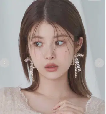 SNIDEL 스나이델 스웨이 비쥬 리본 귀걸이