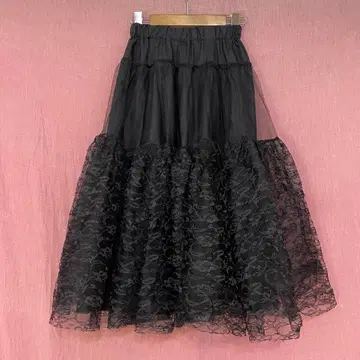 볼륨 레이스 스커트 고딕 로맨틱 엘레강트 Gothic