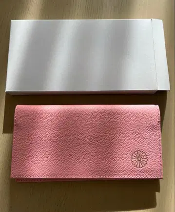 핑크 황궁 가죽 장지갑 박스형