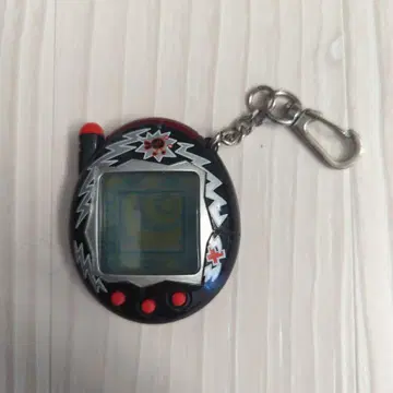 디지털 반려동물 블랙/레드 키체인 포함