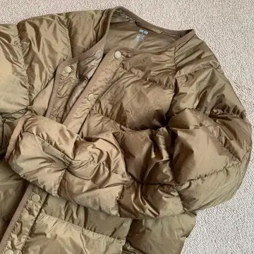 UNIQLO 유니클로 리사이클 다운 자켓 브라운