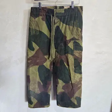 카모플라쥬 카고 팬츠 드로우 스트링